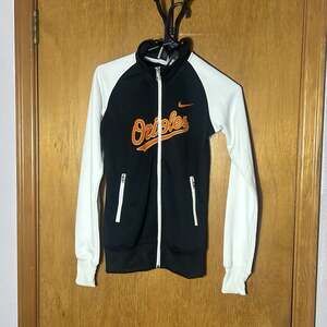 Nike Baltimore Orioles Track Jacket Womens Full Zipper Size XSM NEW